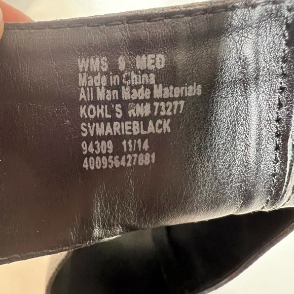 Size 9 Simply Vera black chunky heel - Picture 3 of 3